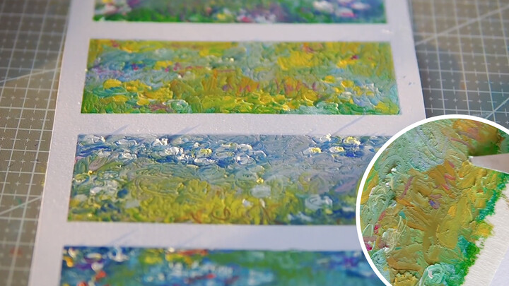 [วาดรูป] สีชอล์ก ขั้นตอนการวาดรูปเขียนชุดดอกบัว ของ โมเนต์