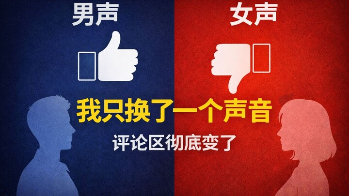“Tôi chỉ đổi một giọng nói, thế mà phần bình luận đã thay đổi”