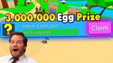 😱Claiming The 3,000,000 Egg Prize in Roblox Bubble Gum Simulator