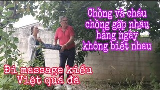 một ngày sinh hoạt của gia đình/đi massage kiểu Việt/chồng gặp cháu không biết mặt/cuộc sống Pháp
