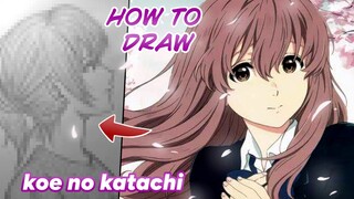 kesabaran gadis kawai yang terus dibully - Menggambar anime Koe no katachi