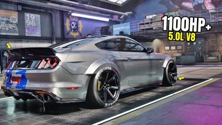 Need for Speed Heat Gameplay - 1100HP+ FORD MUSTANG GT RTR Customization | Drift Build + Drift Test