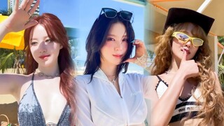 【โชมิยอน+มินนี่+ชูฮวาเย่】240708 ชาเลนจ์เพลงใหม่ "Klaxon"