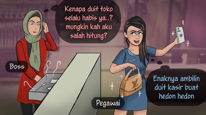 WANITA2 PENYEMBAH HARTA - Jadi Jahat demi Cuan _ Kompilasi Kartun Animasi Drama