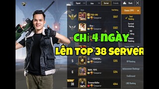 PUBG Mobile - Hành trình cày rank,chỉ trong 4 ngày mang lá cờ Việt Nam lên được Top 38 server Châu Á