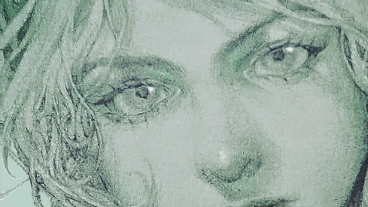 Jolyne, who painted for the school art exhibition in her first year of high school, adjusts her hair