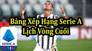 Kết Quả Serie A Vòng 37 - Bảng Xếp Hạng Mới Nhất - Lịch Thi Đấu Vòng Cuối & Đấu Bù