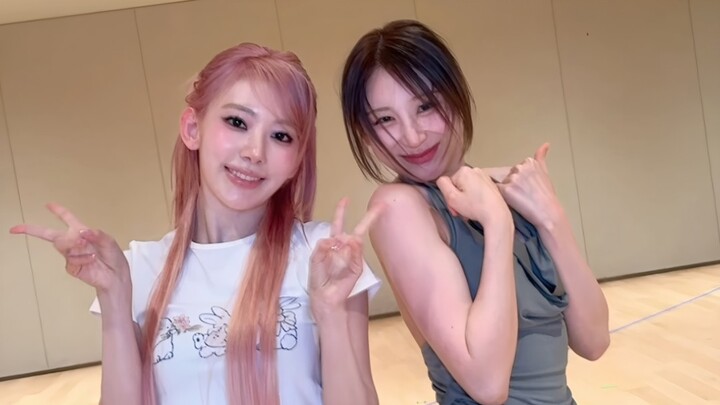 Sakura Miyawaki × Lee Chae-yeon “BOOMPALA + No Tears On The Dancefloor” dance battle 🪩🙏