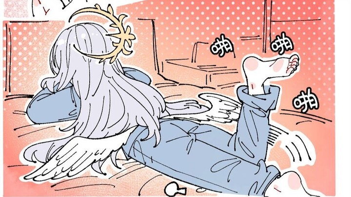 【Arknights】Siswi Shiroshu Azusa yang Menantikan Kencan 【Komik Pendek】