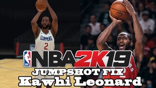 Kawhi Leonard Jumpshot Fix NBA 2k19