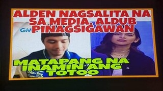 ALDEN RICHARDS LOUD AND PROUD PINAGSIGAWAN ANG ALDUB SA MEDIACON