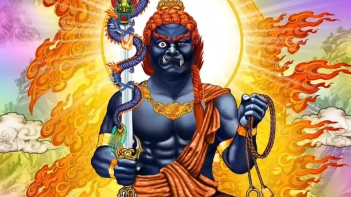 พระอจลนาถวิทยราช (Acala Vidyaraja) หรือ "ฟุโดเมียวโอ" (Fudo Myo-o) ในภาษาญี่ปุ่น