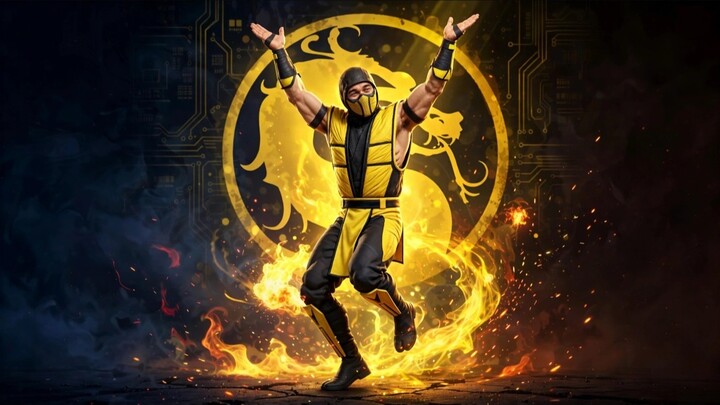 Scorpion bailando - Mortal Kombat meme