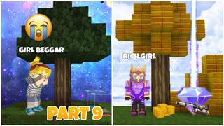 GIRL BEGGAR TO RICH GIRL SPEEDRUN IN SKYBLOCK PART 9 -BLOCKMAN GO SKYBLOCK