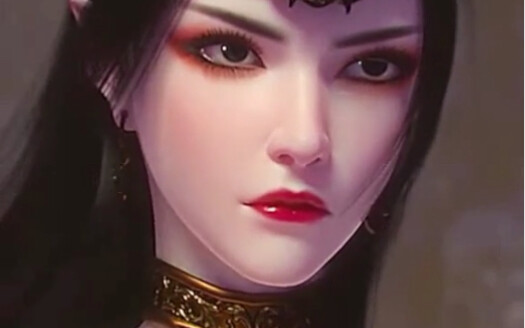 What expression does the Medusa Queen make when she sees how cute she is?