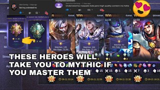 Heroes that can take you to mythic in  mobile legends | Montage