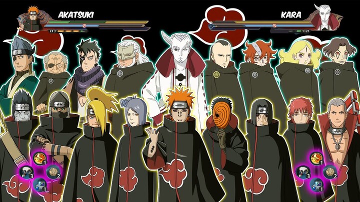AKATSUKI FULL POWER VS KARA FULL POWER | Naruto Storm 4 MOD