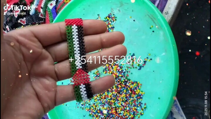 bracelet beaded #palestine