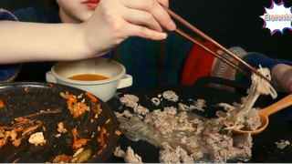 Cơm trộn các loại rau mùa xuân, núi miến boà 7 #anngonmoingay