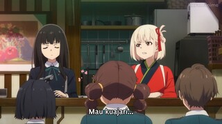 E6 Lycoris Recoil: Friends Are Thieves of Time Subtitle Indonesia