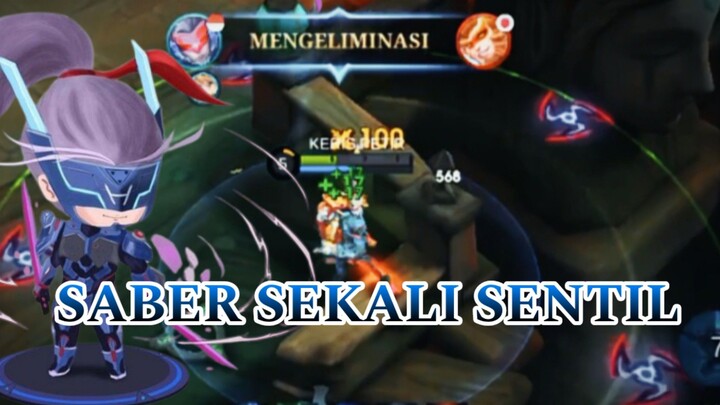 SABER SEKALI SENTIL