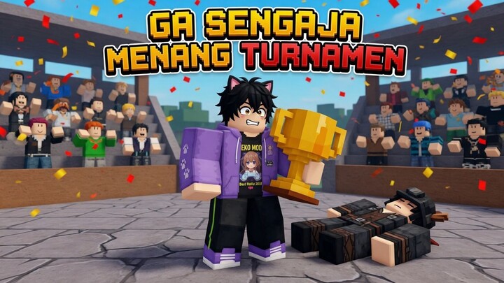 AKU GA SENGAJA MENANG TURNAMEN BLOX FRUITS YOUTUBER INI!？