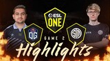 Game 2: OG vs TSM FTX | ESL One Stockholm | May 22, 2022
