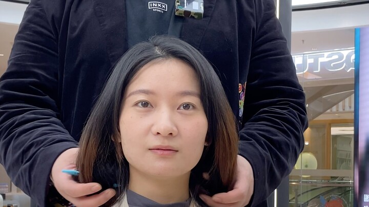 وجه مربع يتحول إلى وجه صغير | الأناقة تبدأ بتغيير تسريحة الشعر