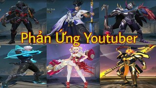 LIÊN QUÂN : Phản Ứng Của Youtuber Về Hàng Tá Trang Phục Mới Ra Mắt - Full Hiệu Ứng Skin Mới