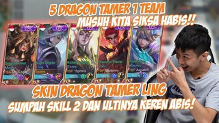 REVIEW SKIN EPIC LING! EFFECTNYA KREN BGT! TUSUKANNYA MEMBELAH JIWA DAN RAGA + DRAFT 5 DRAGON 1 TEAM