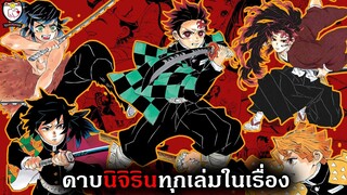 ดาบนิจิรินทุกเล่มในเรื่องดาบพิฆาตอสูร (kimetsu no yaiba)