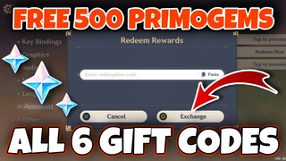 NEW CODES + FREE 500 PRIMOGEMS | Genshin Impact Codes 2021