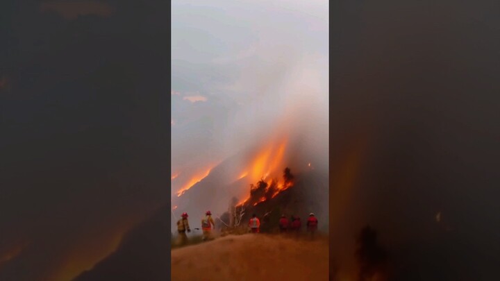 Mount Lawu in Flames: Forest Fire Strikes Magetan, East Java  Indonesia #patreon #melkeb