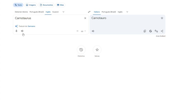 Carnotaurus in Different Languages