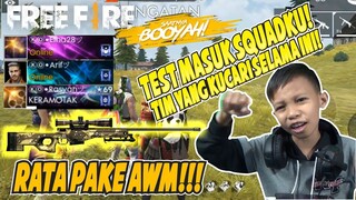 MUSUH RATA PAKE AWM + TEST ANGGOTA GUILD BARU DI RANKED MODE - FREE FIRE INDONESIA