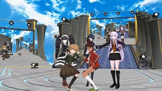 【mmdダンガンロンパ】舞園&霧切＆セレス＆不二咲＆朝日奈でthe world is all one