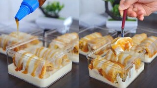 ISTIMEWA! PISANG DIJADIIN SEPERTI INI BIKIN KAMU GAK MAU BERHENTI MAKAN BANANA ROLL CARAMEL CHEESE