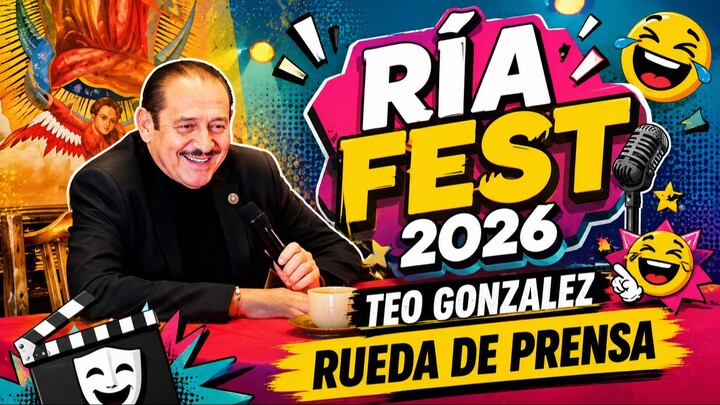 Rueda de Prensa de Teo Gonzalez, de los mejores comediantes de Mexico