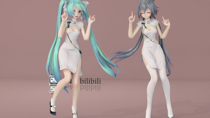 [MMD/Hatsune/Luo Tianyi] Here are 2 cuties!