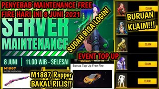 PENYEBAB MAINTENANCE FREE FIRE HARI INI 8 JUNI 2021-WAJIB TAU‼️