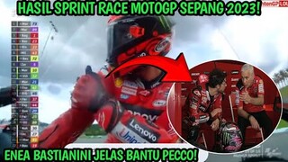 ENEA BASTIANINI BANTU PECCO! HASIL SPRINT RACE MOTOGP SEPANG MALAYSIA HARI INI