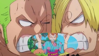 Sanji cà khịa Zoro tý bị chẻ làm đôi và cái kết chị đại Nami phải ra tay :v