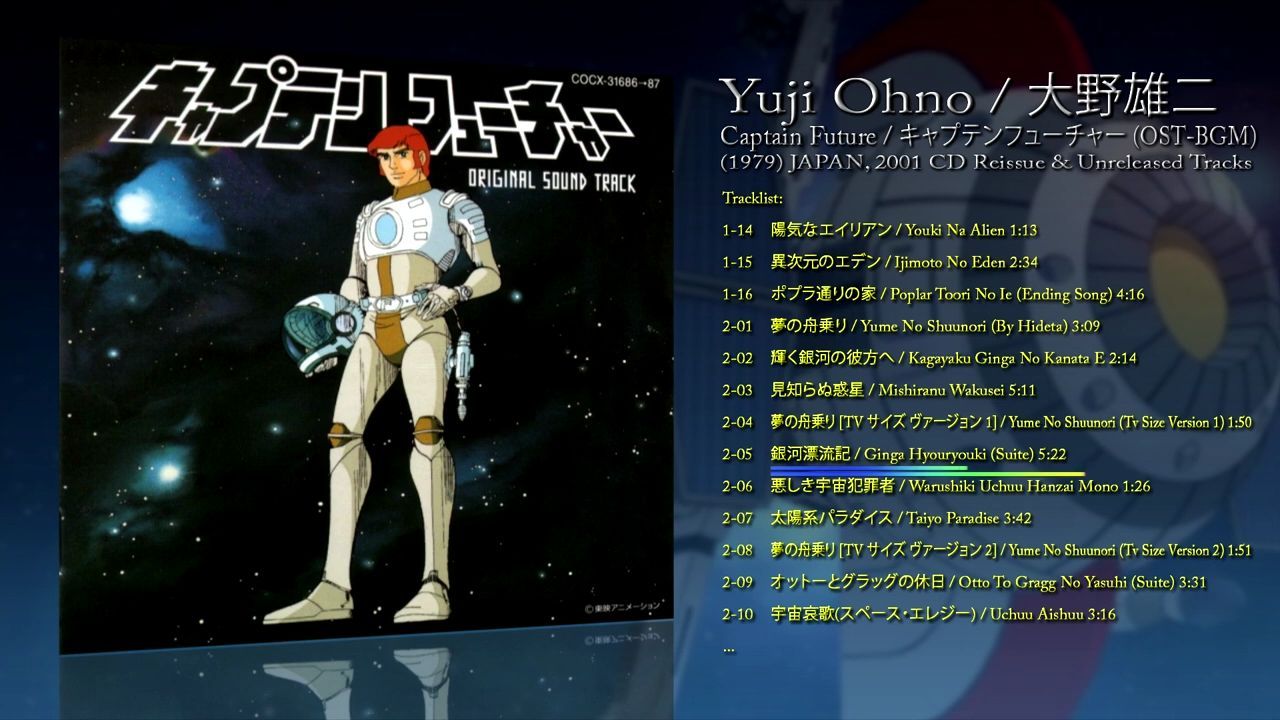 Yuji Ohno (1979) Captain Future (OST-BGM) [2001 CD Reissue