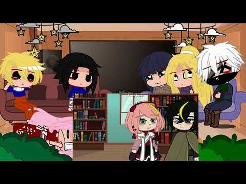 ['◇Team 7+Hinata and İno react to Sakura memes◇']{narusaku and sasusaku}