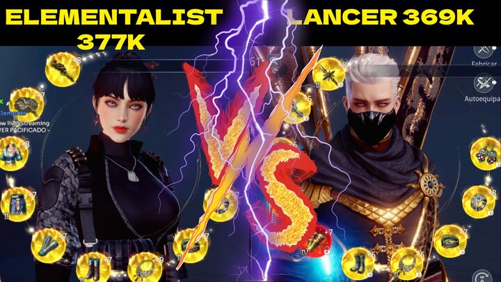 PVP FRIEND - LANCER 369K VS ELEMENTALIST 377K AND AFTER VS ARBALIST 383K WEAPON