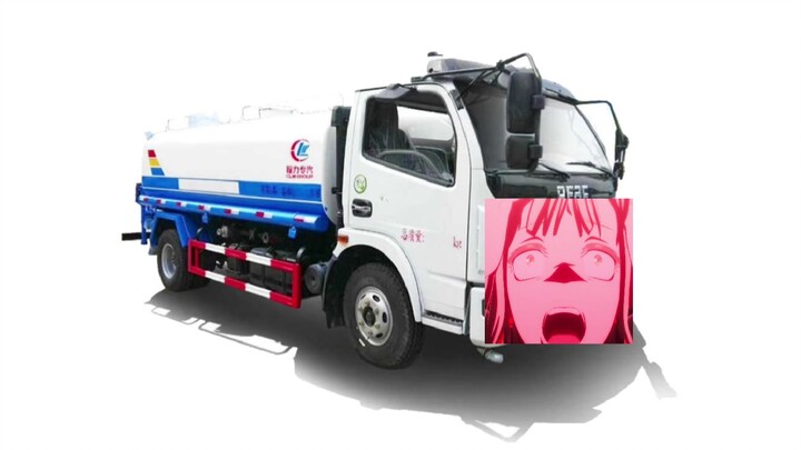 Metis sprinkler truck is moving for 10 minutes