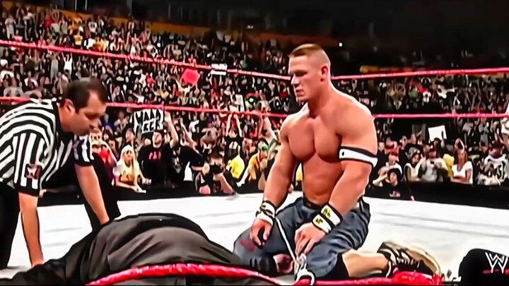 " 兰迪·奥顿 vs 约翰·塞纳 " 💯💀 | " 普通比赛 " | 💥🔥 " WWE RAW 2007 "