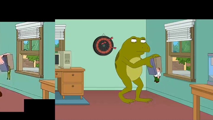 Pete throwing bullfrogs vs. bullfrogs throwing Pete