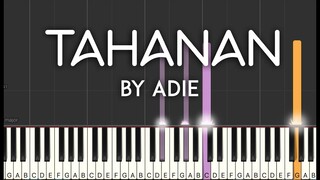Tahanan by Adie piano cover | with lyrics / free sheet music
