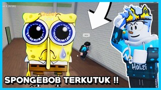 AKU DI KEJAR SPONGEBOB MENYERAMKAN DI ROBLOX PEMANGSA BOCIL BOCIL - Roblox Evade Indonesia